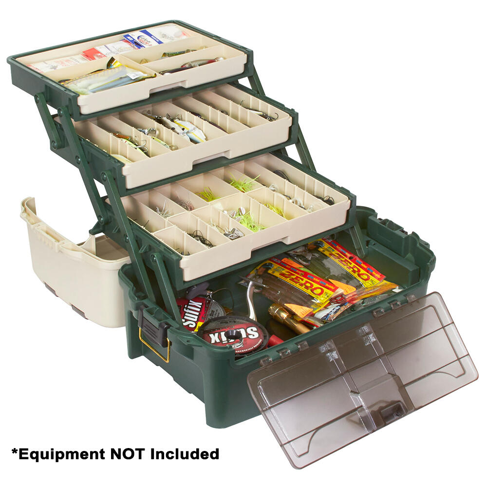Plano 723300 Hybrid Hip 3-Tray Tackle Box - Forest Green Plano