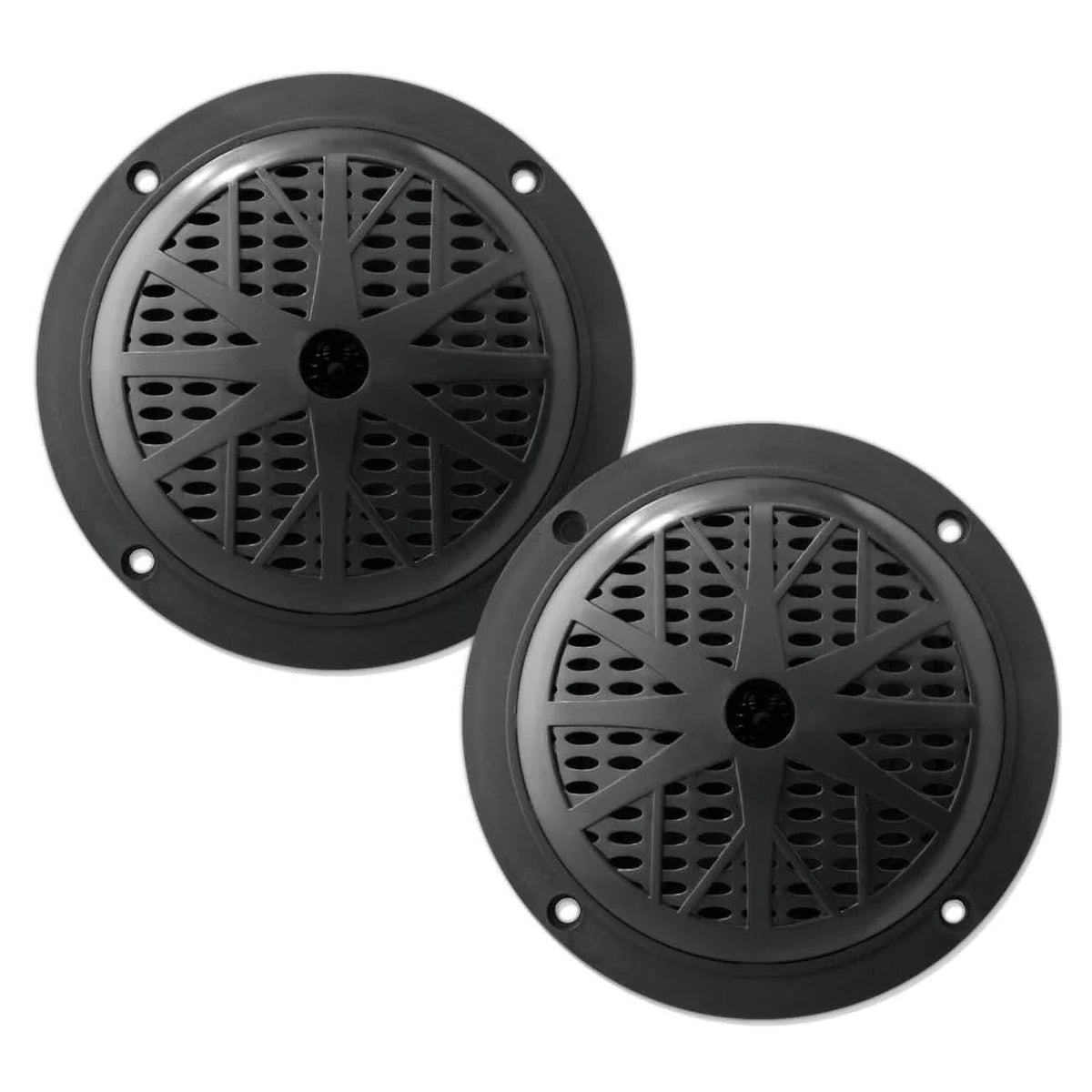 Pyle PLMR61B  Marine 6.5” Dual Cone Speakers (Black) Pyle