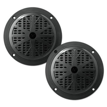 Pyle PLMR61B  Marine 6.5” Dual Cone Speakers (Black) Pyle