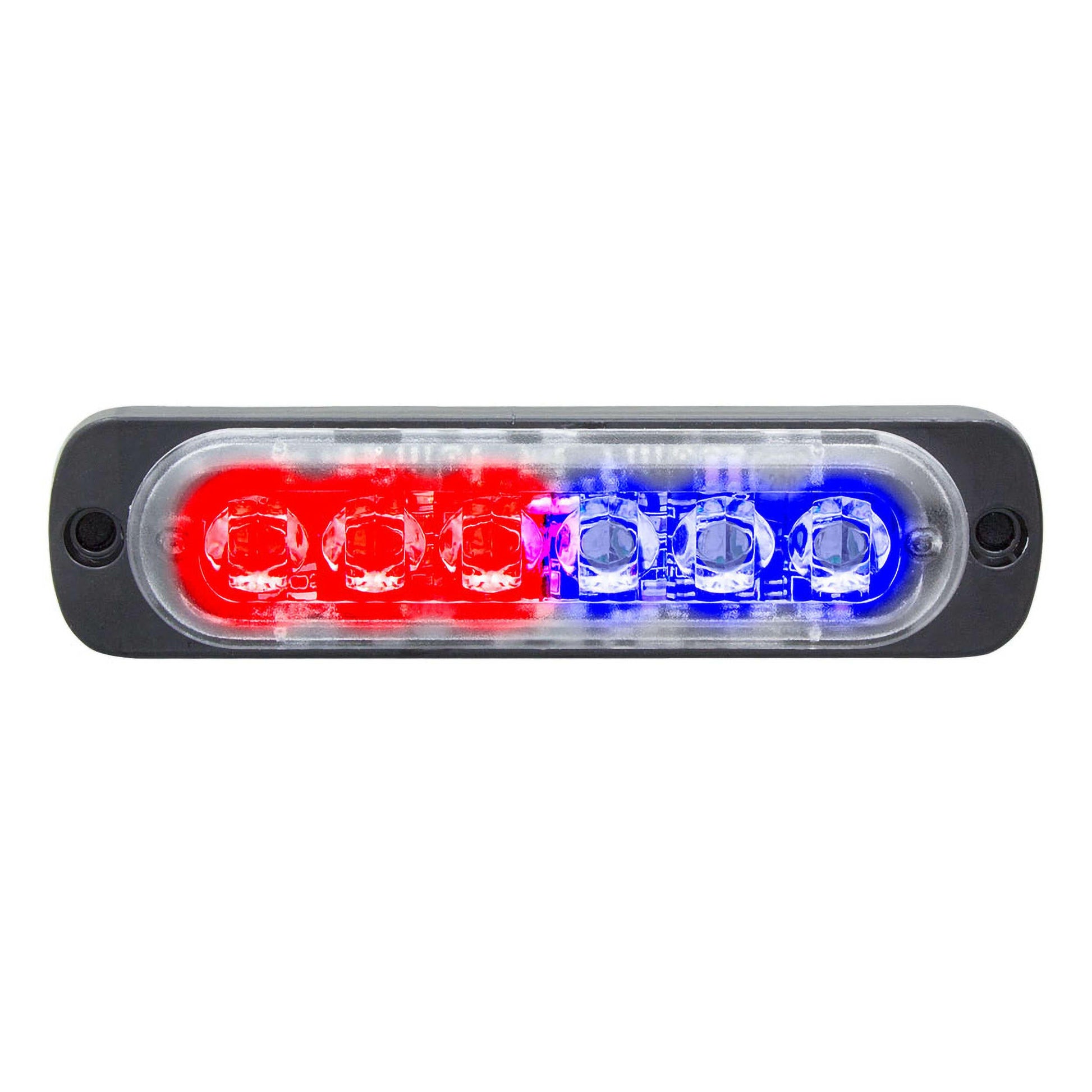 Heise HE-MULTE-6BR Bi-Color Blue/Red Marker Lights - 4.4 Inch, 6 LED Heise