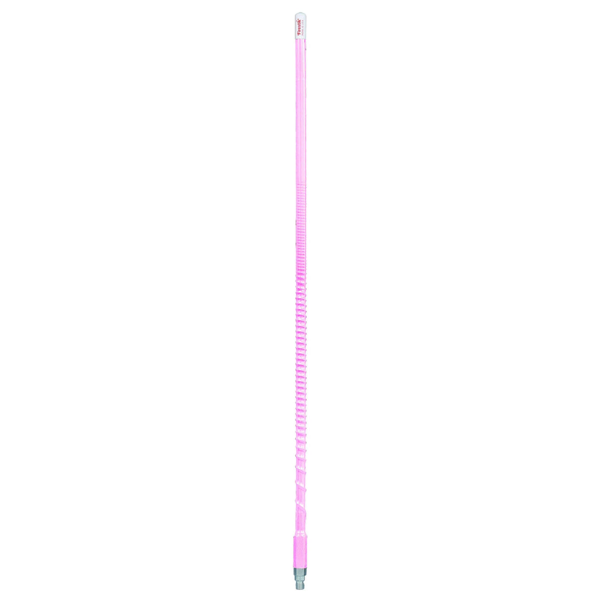 Firestik KW7-P 7 Foot Heavy Duty Trim To Tune 700 Watt Top Loaded Fiberglass 5/8 Wave Cb Antenna With 3/8"x24" Threaded Base In Neon Pink Firestik