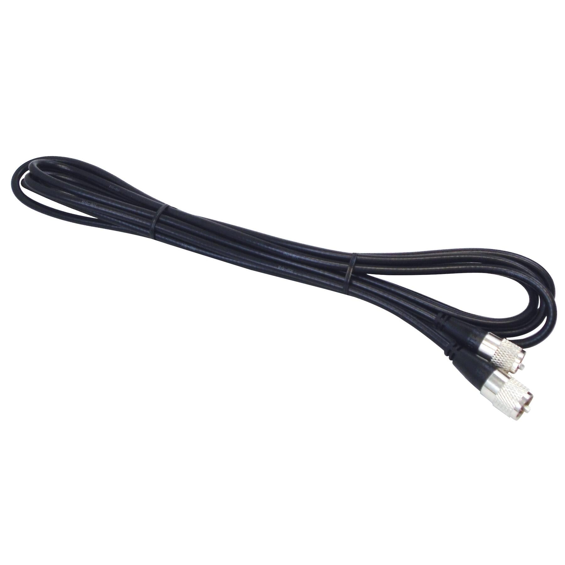 Kalibur KPP8X12-B 12 Foot Black Rg8x Coax Cable Assembly With Molded Pl259 Connectors On Each End Kalibur