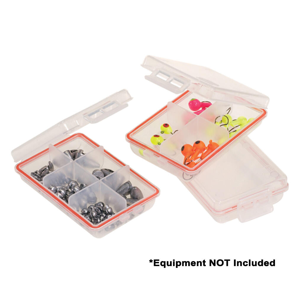 Plano 106100 Waterproof Terminal 3-Pack Tackle Boxes - Clear Plano