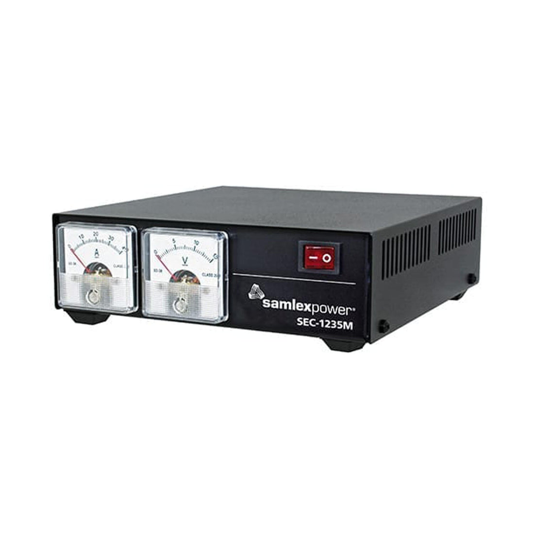 Samlex SEC1235M - 30 Amp Ac-dc Switching Desktop Power Supply With Dual (am  & Volt ) Meters & Rear Binding Posts Samlex