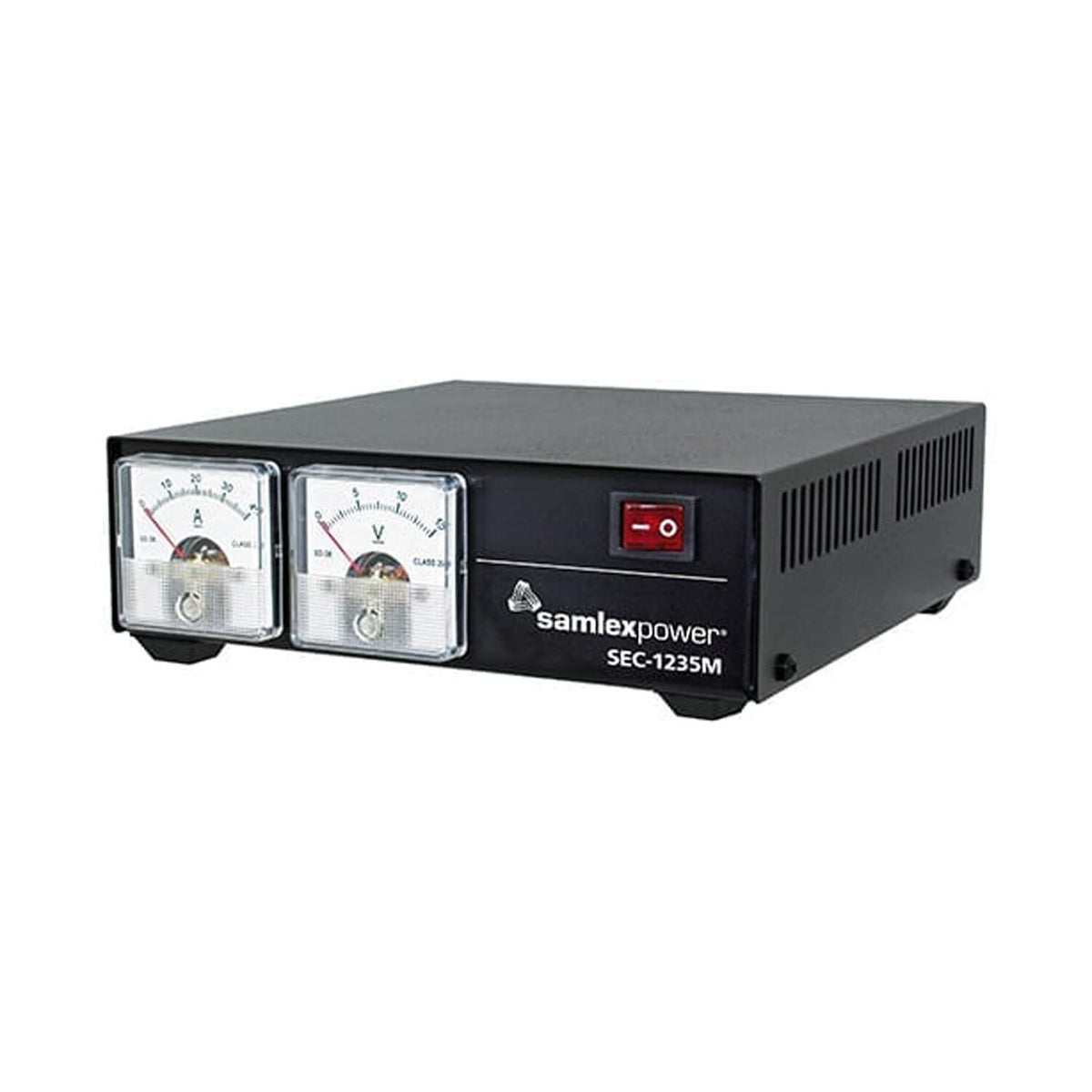 Samlex SEC1235M - 30 Amp Ac-dc Switching Desktop Power Supply With Dual (am  & Volt ) Meters & Rear Binding Posts Samlex