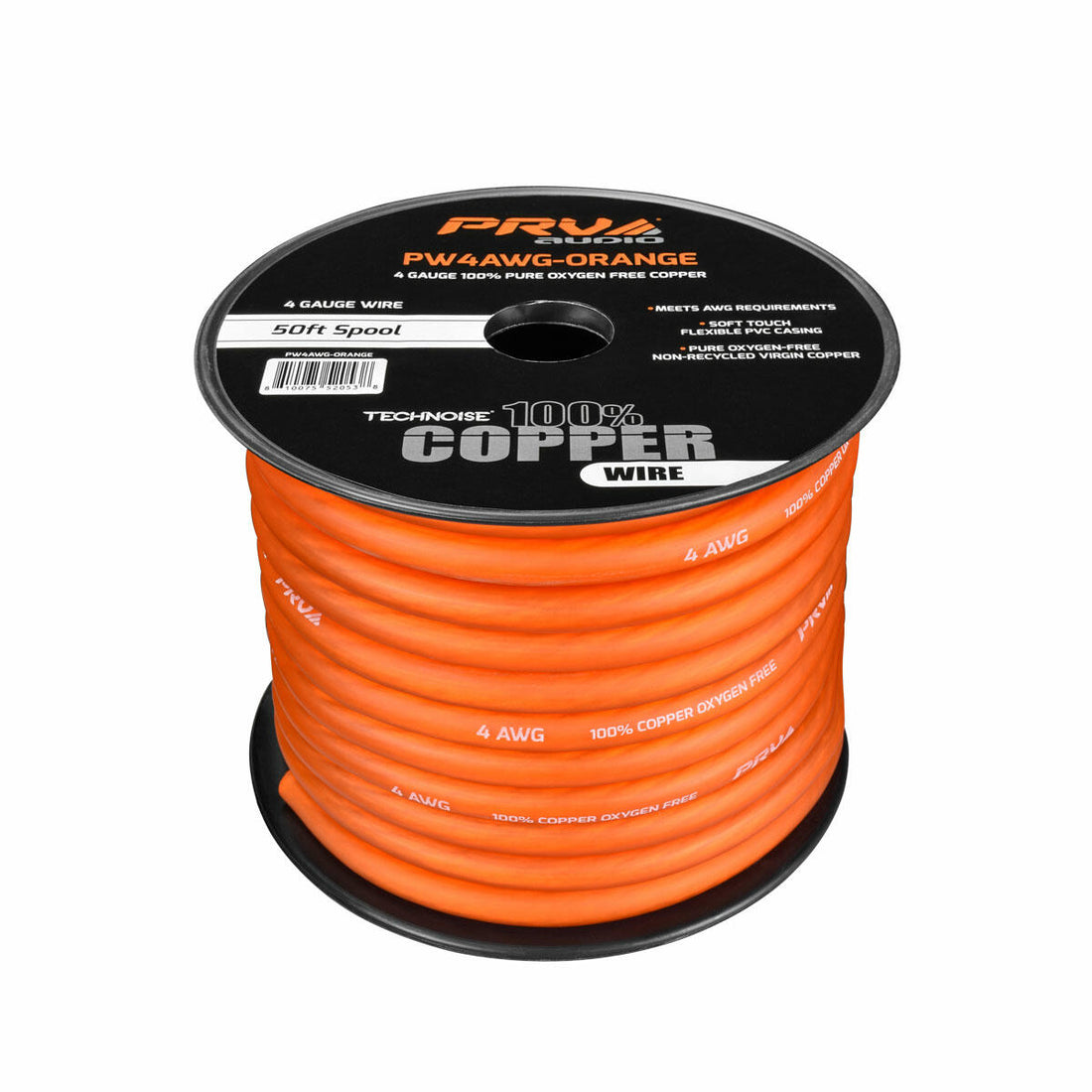 PRV Audio PW4AWG-ORANGE PW4AWG-ORANGE 50ft Roll PRV Audio