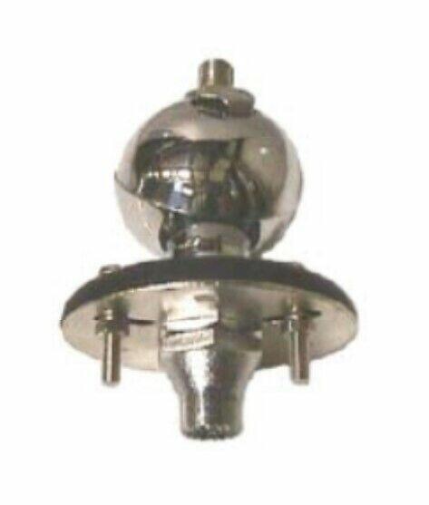 Workman BM3B Chrome Antenna Ball Mount Swivel with Lug Connection Bandit