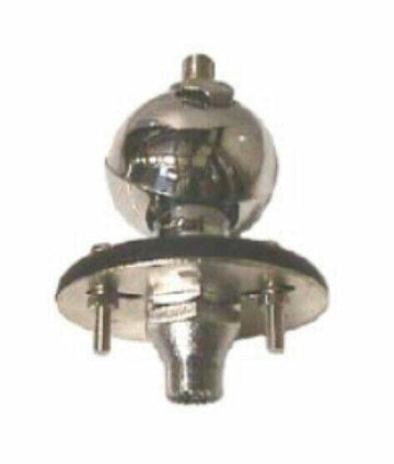 Workman BM3B Chrome Antenna Ball Mount Swivel with Lug Connection Bandit