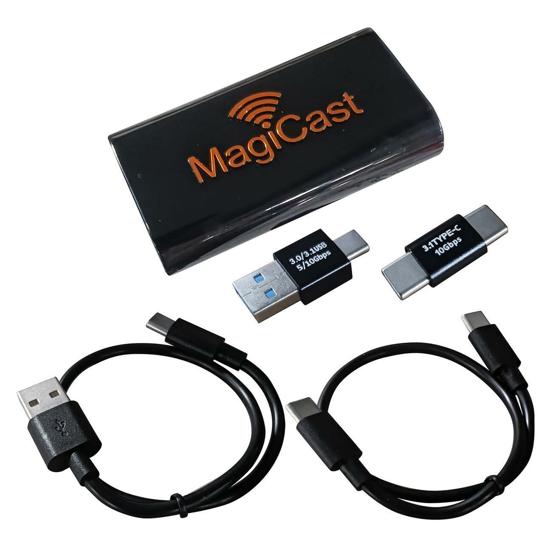 Power Acoustik MC-1  MagiCast USB Interface - Apple CarPlay/Android Auto Wired to Wireless Power Acoustik