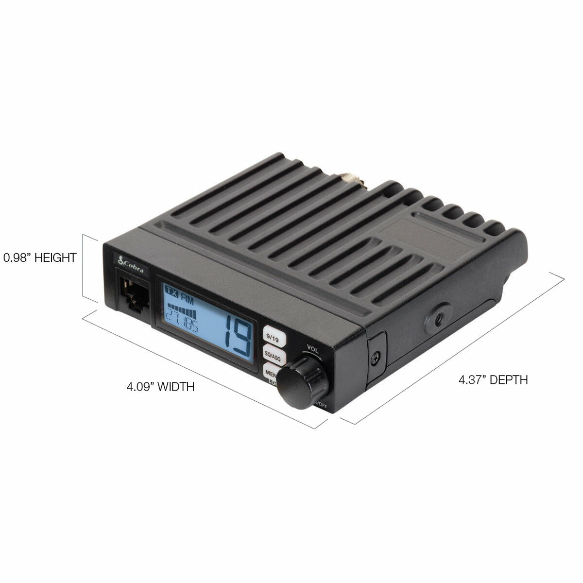 Cobra 19MINIAMFM 19mini Am/fm Ultra-compact 40 Channel CB Radio Cobra