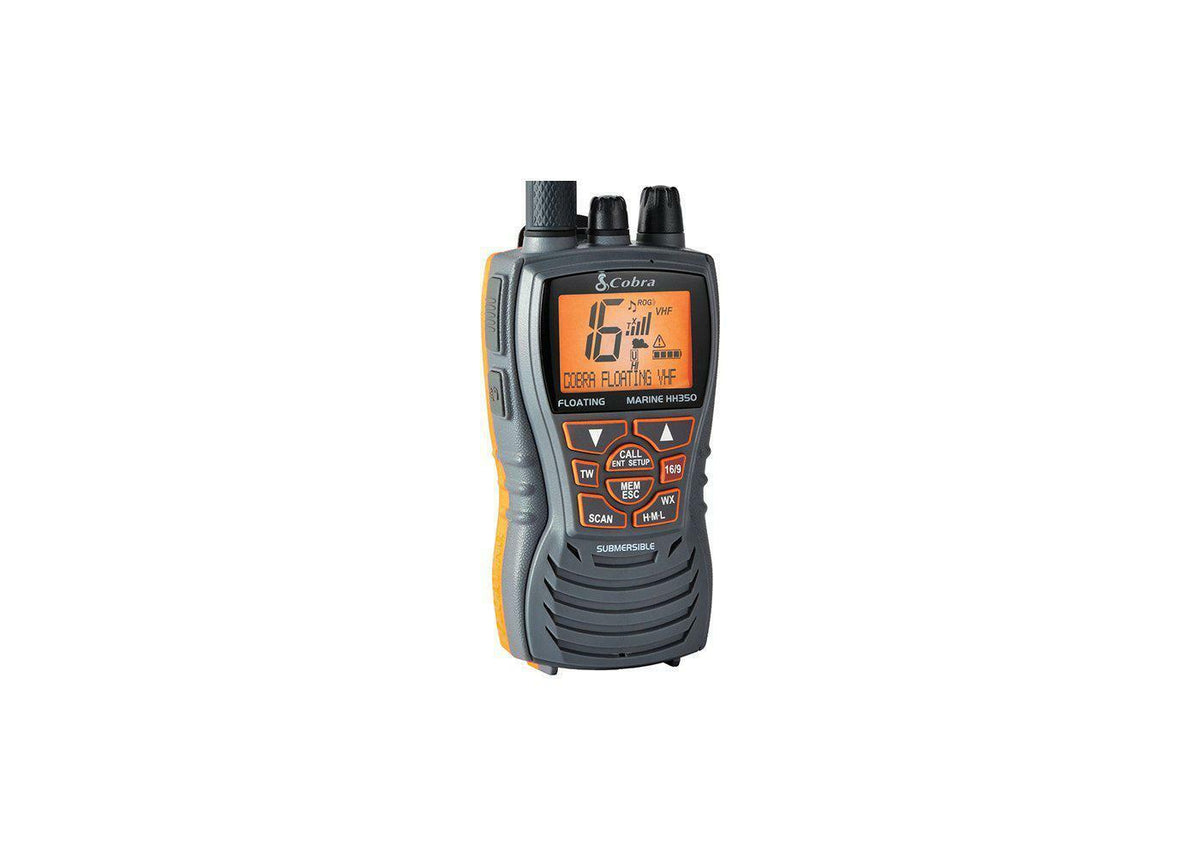 Cobra MRHH350FLT Mrhh350wflt 6 Watt Vhf Floating Marine Radio With Noaa Weather, Noise Canceling Microphone & Tri-watch Cobra