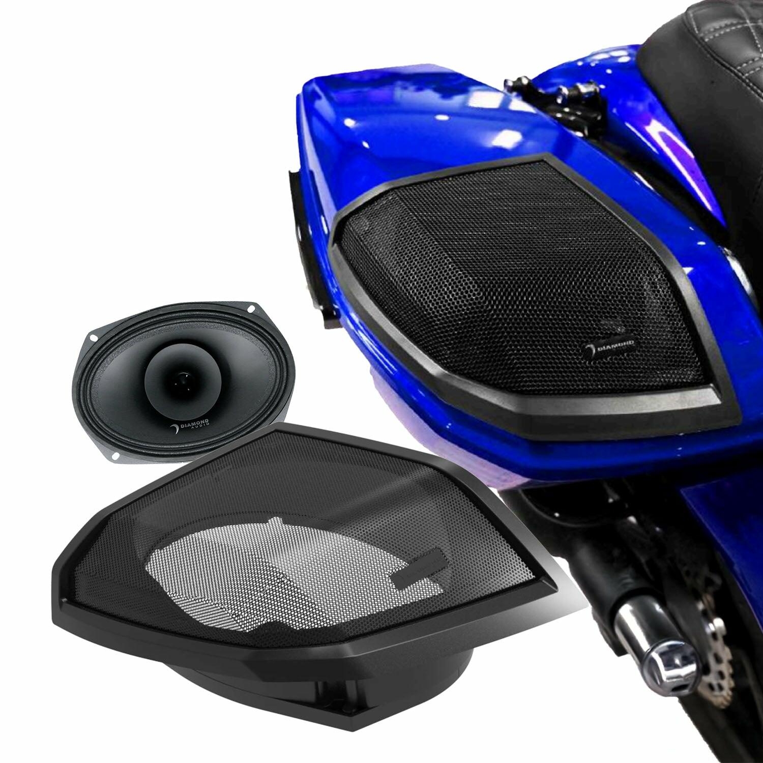 Diamond Audio MSMP694LK24 2024+ Harley Davidson Cut-In Lid Kit with MP694 Speakers (4) - MSMP694LK24 Diamond