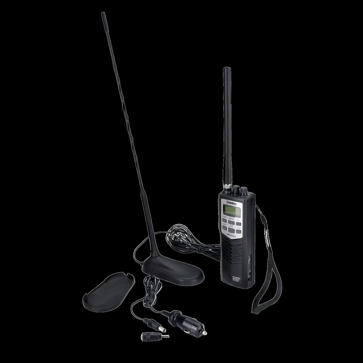 Uniden PRO501TK 40 Channel Handheld CB Radio With 10 Noaa Weather Channels & Magnetic Mount Antenna Uniden