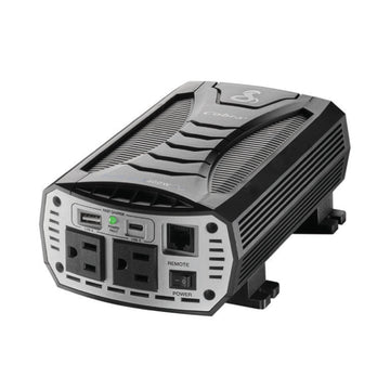 Cobra CPI400PSW 400 Watt Pure Sine Wave Inverter - 800 Watt Surge With 2 Ac Outlets And 2 Usb Ports Cobra