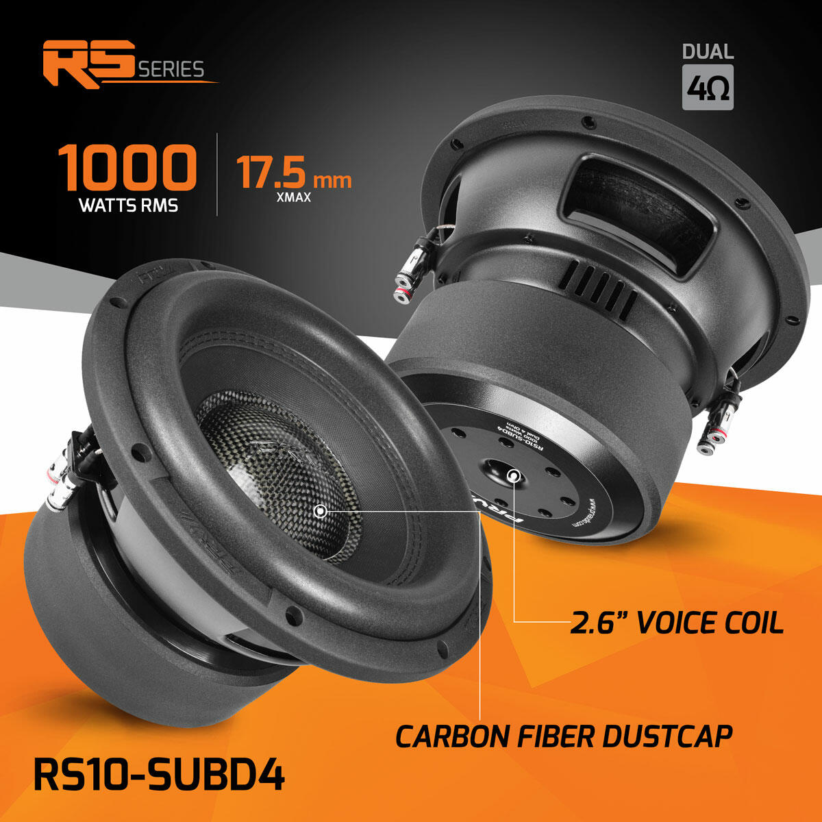 PRV Audio RS10-SUBD4 10" Car Subwoofer PRV Audio
