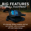 Uniden CMX760 Bearcat - Cmx760 Remote Mount Ultra Compact 40 Channel Off Road Professional CB Radio With Weather + Alert, Scan, Local/dx, Ch 9/19 Uniden