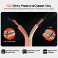 Audiopipe CABV-16-50CLR 50FT 16AWG Speaker Cable (CABV-16-50CLR) Audiopipe