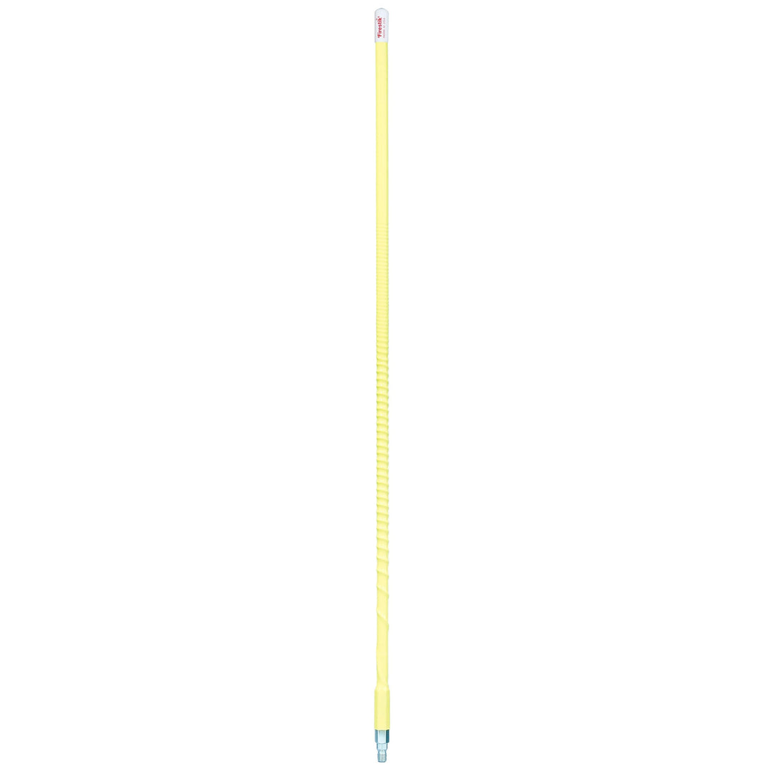 Firestik KW4-Y 4 Foot Heavy Duty Trim To Tune 400 Watt Top Loaded Fiberglass 5/8 Wave Cb Antenna With 3/8"x24" Threaded Base In Yellow Firestik