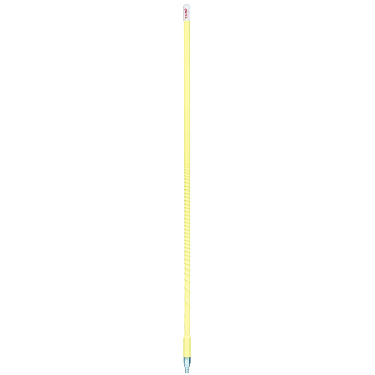 Firestik KW4-Y 4 Foot Heavy Duty Trim To Tune 400 Watt Top Loaded Fiberglass 5/8 Wave Cb Antenna With 3/8"x24" Threaded Base In Yellow Firestik
