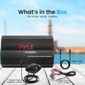 Pyle PLMRMP3B  Marine 4 Channel Amplifier 800W MAX - Black Finish Pyle