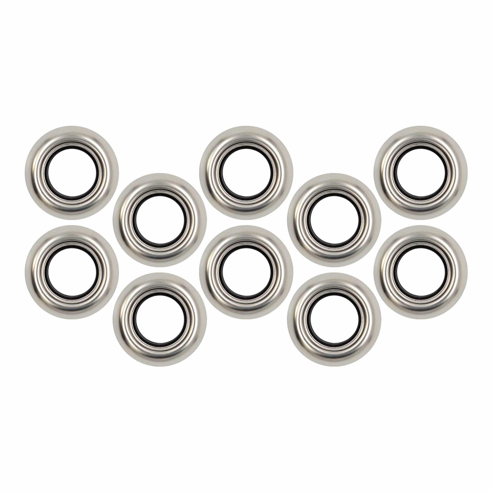 Heise HE-TRM07 Stainless Flange for Round Trailer Lights - .75 Inch, 10-Pac Heise