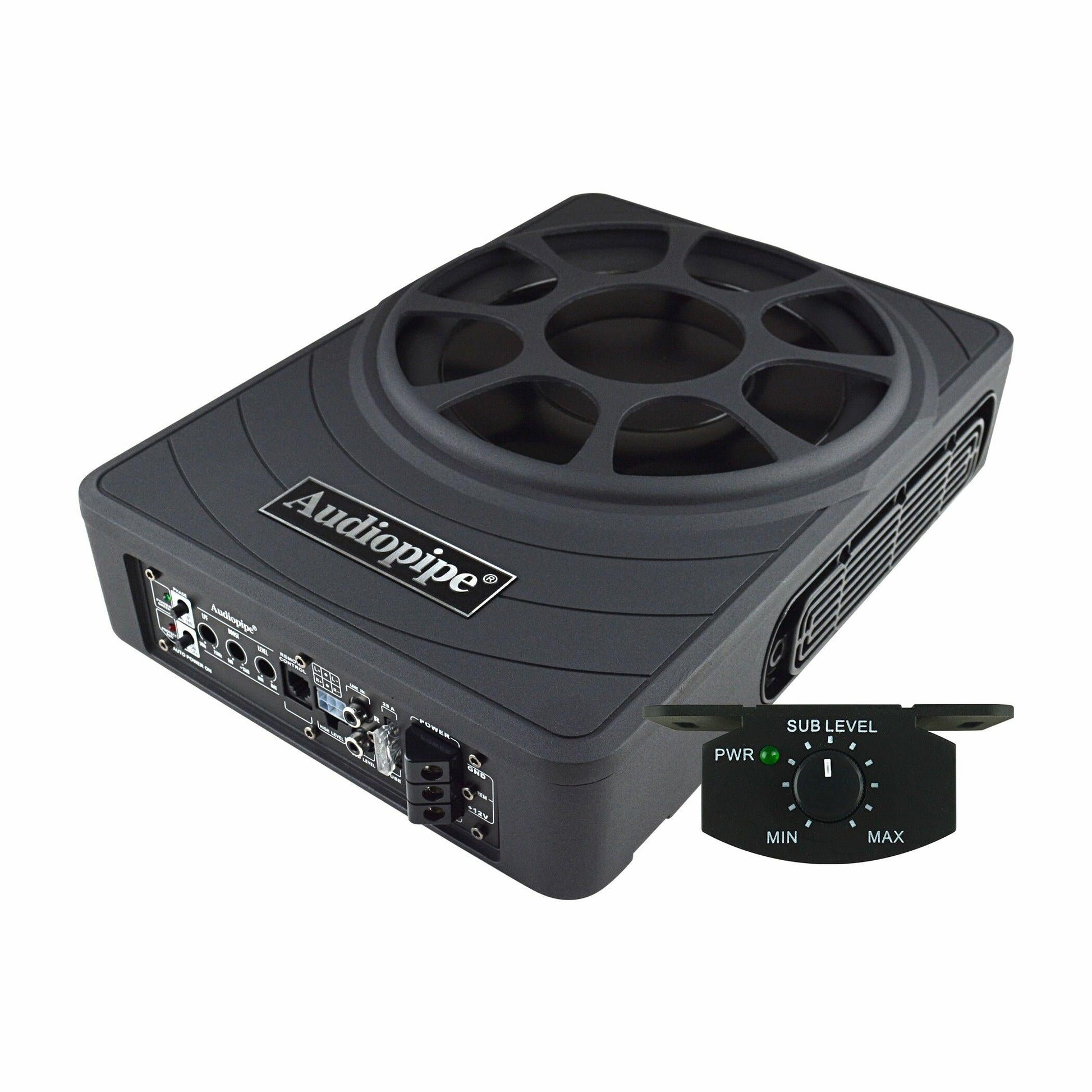 Audiopipe APLP-1030 10" Low Profile Amplified Subwoofer (APLP-1030) Audiopipe