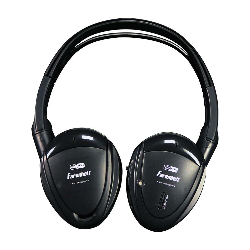 Power Acoustik HP902RFT  - HEADPHONES *Pair* SWIVEL EARPAD 2CH.RF 900MHZ W/TRANSMITTER Power Acoustik
