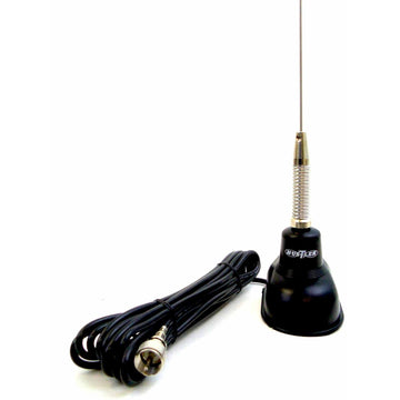 Hustler IC11S-B 44" Trunk Lip Mount CB Antenna W/spring 17'CBl-blk Hustler