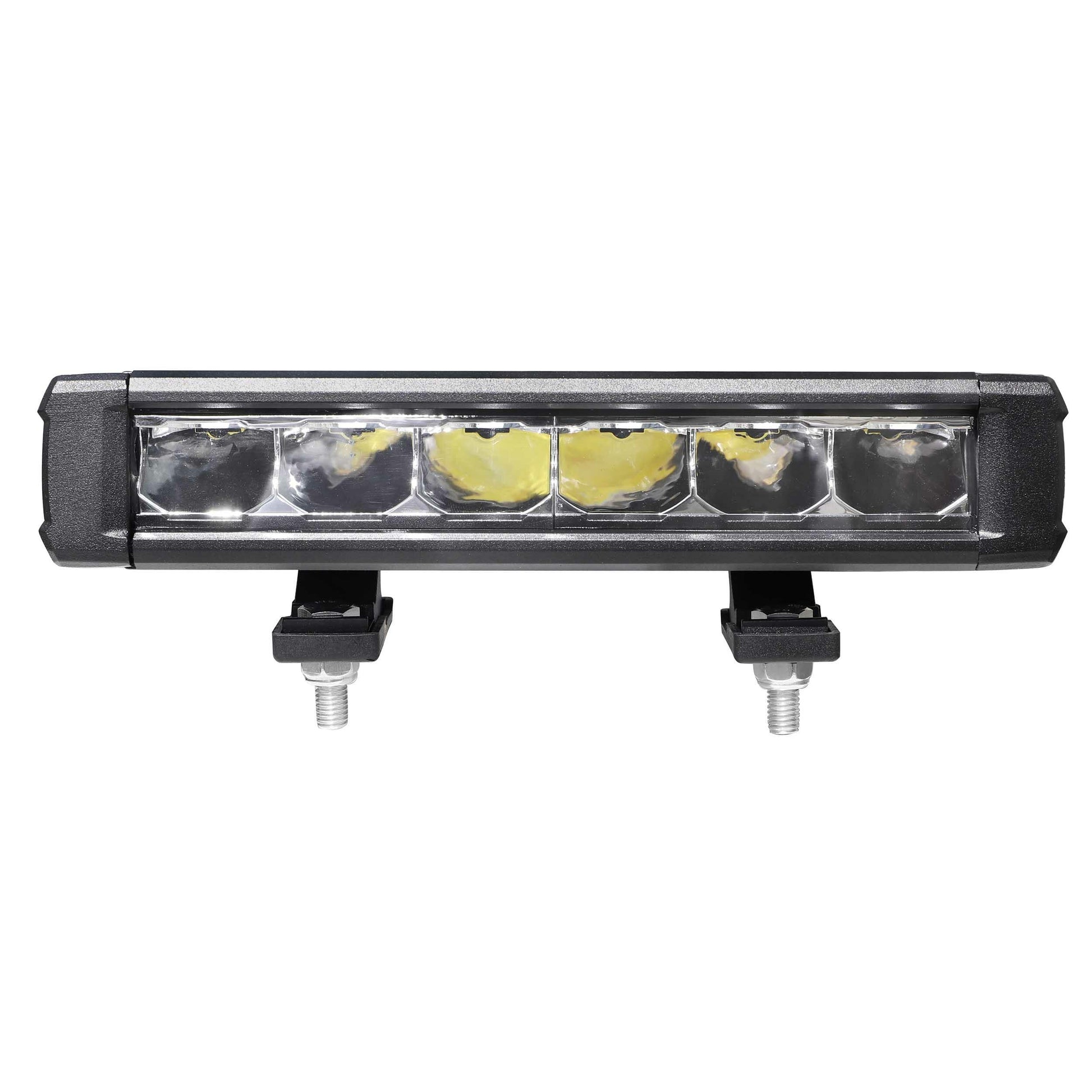Heise HE-SS9 Single Row Super Slimline Lightbar - 9 Inch, 6 LED Heise