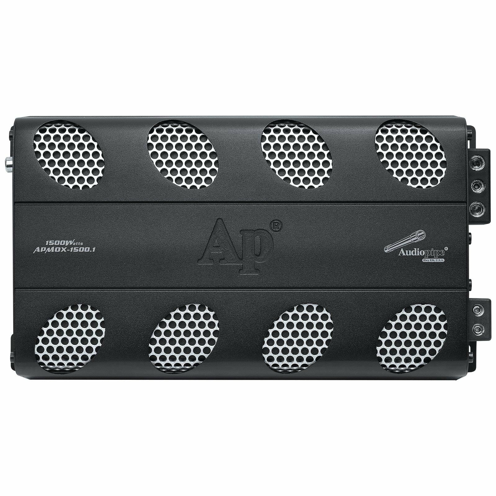 Audiopipe APMOX-1500.1 Mosfet / Ic Technology Car Audio Amplifier (APMOX-1500.1) Audiopipe