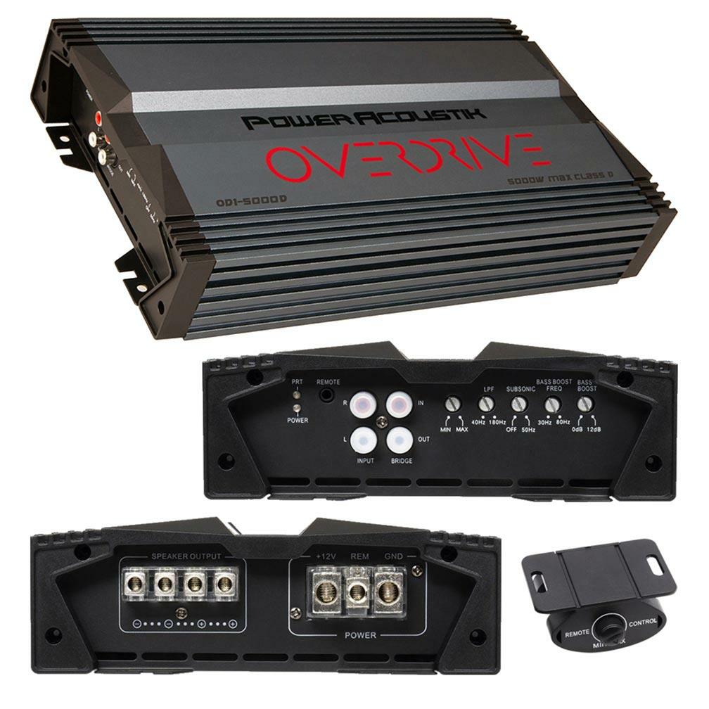 Power Acoustik OD1-5000D  5000 Max Watt D Class Power Acoustik