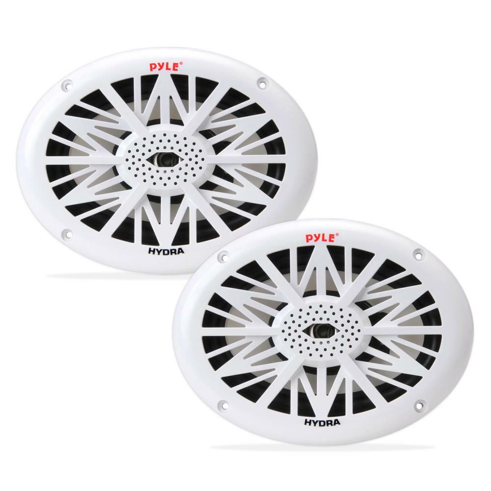 Pyle PLMR692  Marine 6×9” 2-Way Speakers (White) Pyle