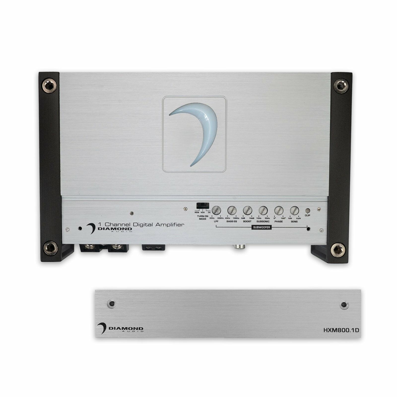 Diamond Audio HXM800.1D 1-Channel HXM Series Class D Monoblock Amplifier - HXM800.1D Diamond