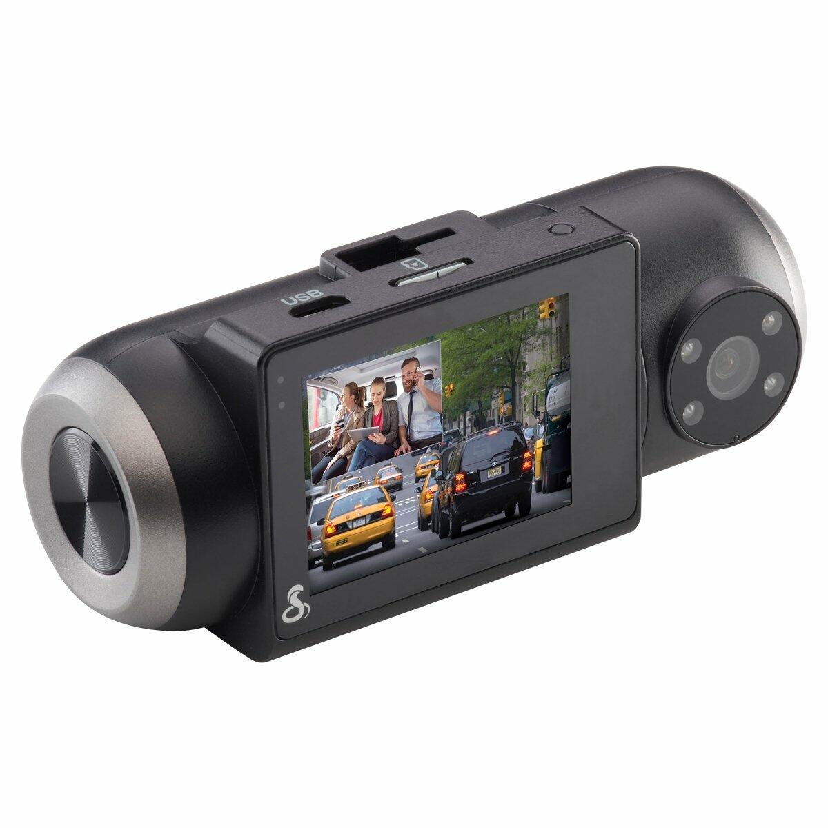 Cobra SC201 Dual View Full 1080p Hd Dash Cam With Real-time Driver Alerts Cobra