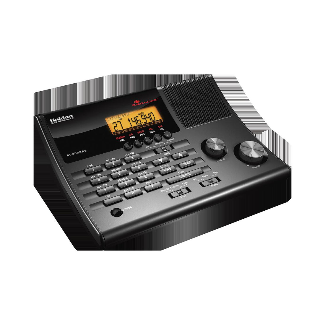 Uniden BC365CRS 500 Channel Desktop Scanner With Built-in FM Radio, Alarm Clock, Noaa Weather With Scan & Alert, Pre-programmed Service Search Uniden