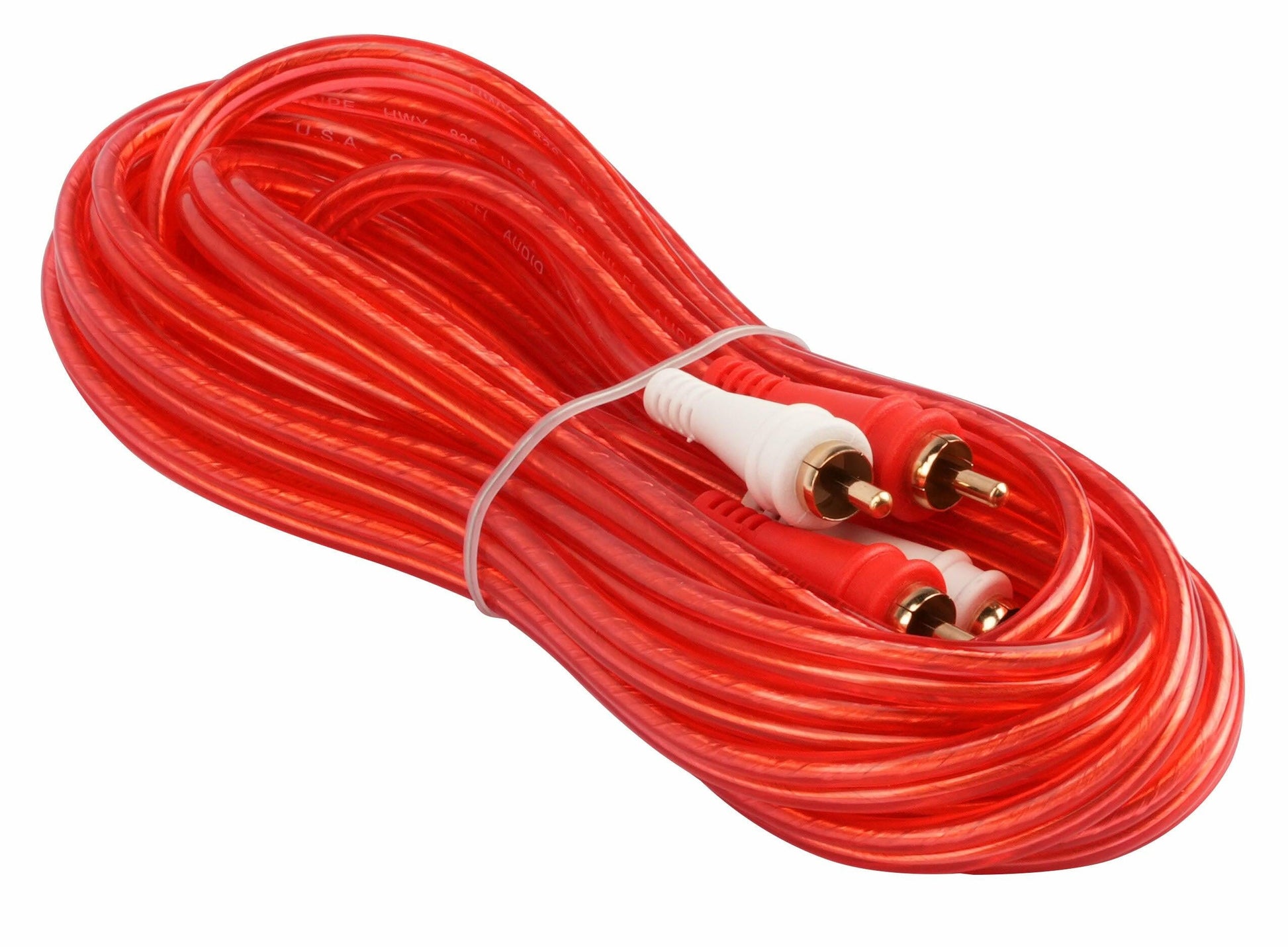 Audiopipe BMV-G-15 15FT Oxygen Free RCA Audio Cable (BMV-G-15), 10-Pack (10 Individual Cables) Audiopipe