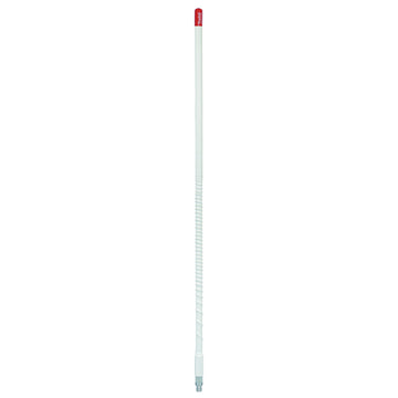 Firestik KW6-W 6 Foot Heavy Duty Trim To Tune 600 Watt Top Loaded Fiberglass 5/8 Wave Cb Antenna With 3/8"x24" Threaded Base In White Firestik