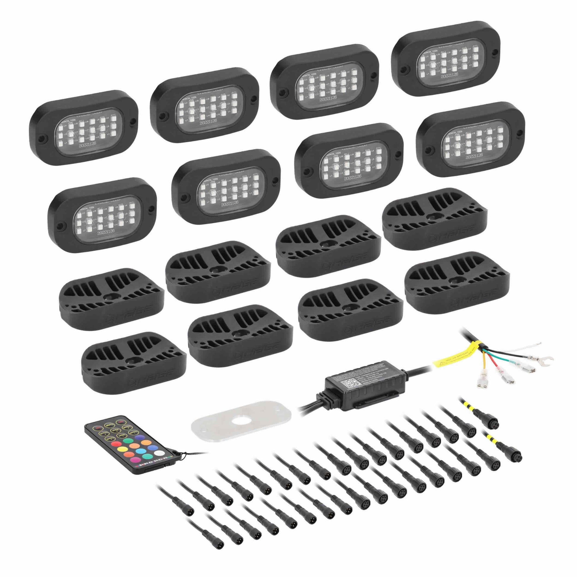 Heise HE-CHASE-K8 Chasing Wide Angle Rock Light Kit - 8 Pack Heise