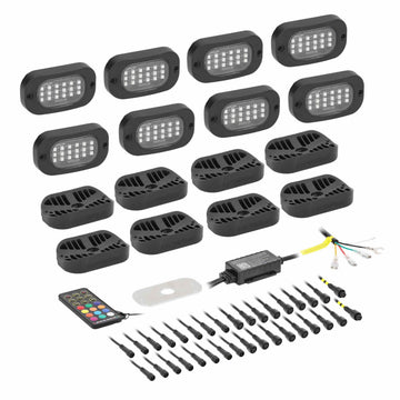 Heise HE-CHASE-K8 Chasing Wide Angle Rock Light Kit - 8 Pack Heise