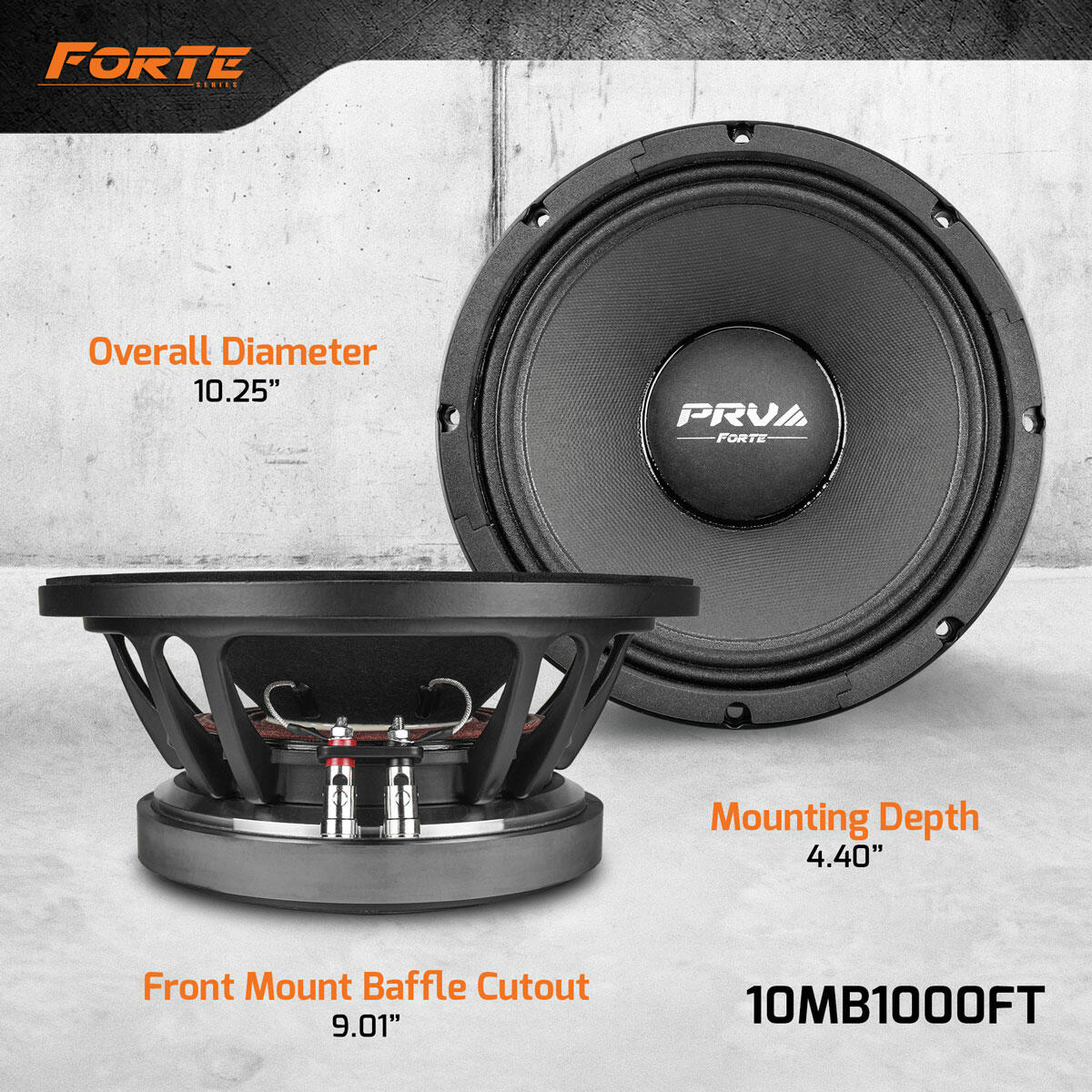 PRV Audio 10MB1000FT 10" MIDBASS LOUDSPEAKER PRV Audio
