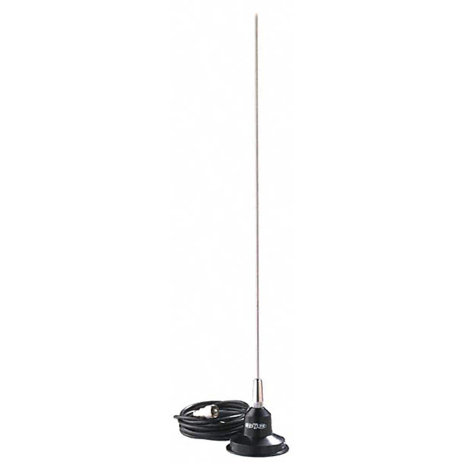 Hustler RUM150M 49" 144-174 Mhz 100 Watt, 3.4 Db Gain Magnetic Mount Antenna Kit With Mini Uhf Connector Hustler