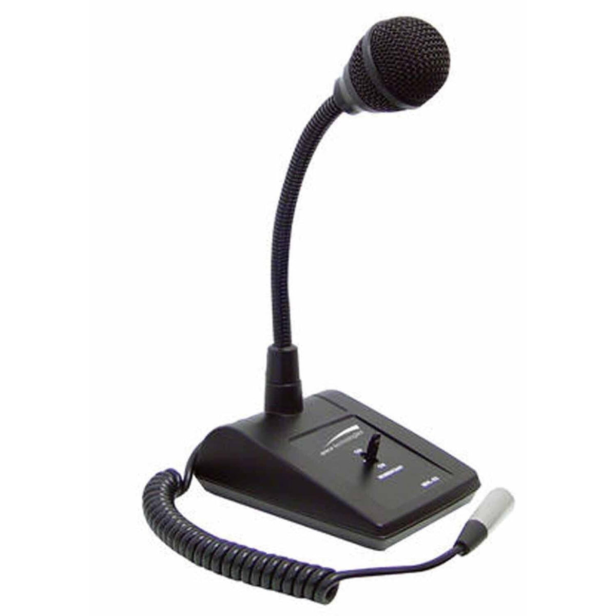 Speco MHL5S 80hz - 12khz Adjustable Goose Neck Desktop Paging Microphone With 3 Pin Xlr Male Connector (not Compatible With Citizen Band Radios) Speco