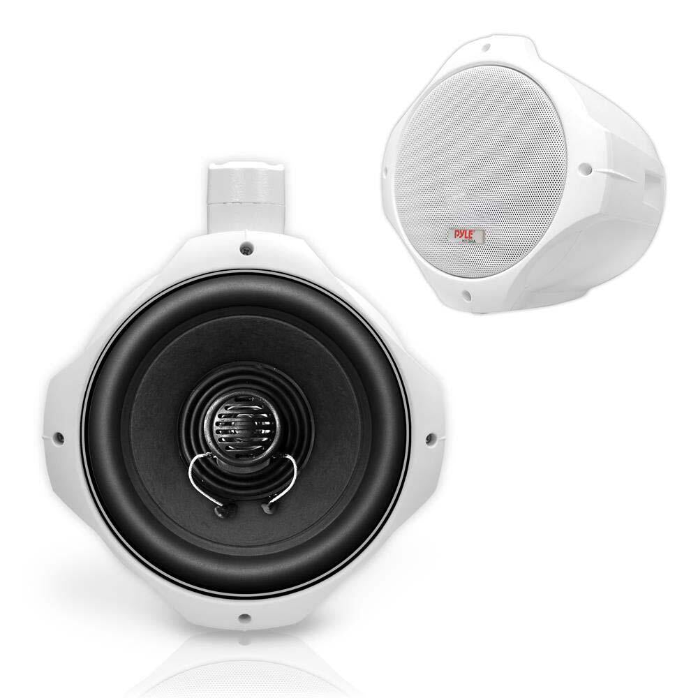 Pyle PLMRW85  Marine 8” 2-Way Wakeboard Speaker (White) - Pair Pyle