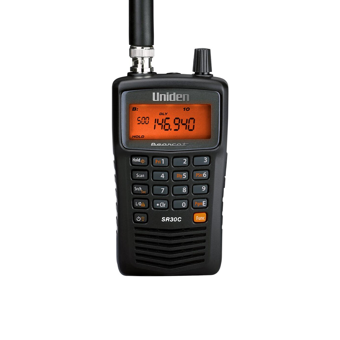 Uniden SR30C 500 Channel Hand Held Narrow Band Scanner With 10 Channel Banks & Service Search Bands Uniden