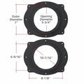 Audiopipe RING-PVC-A69-6 6