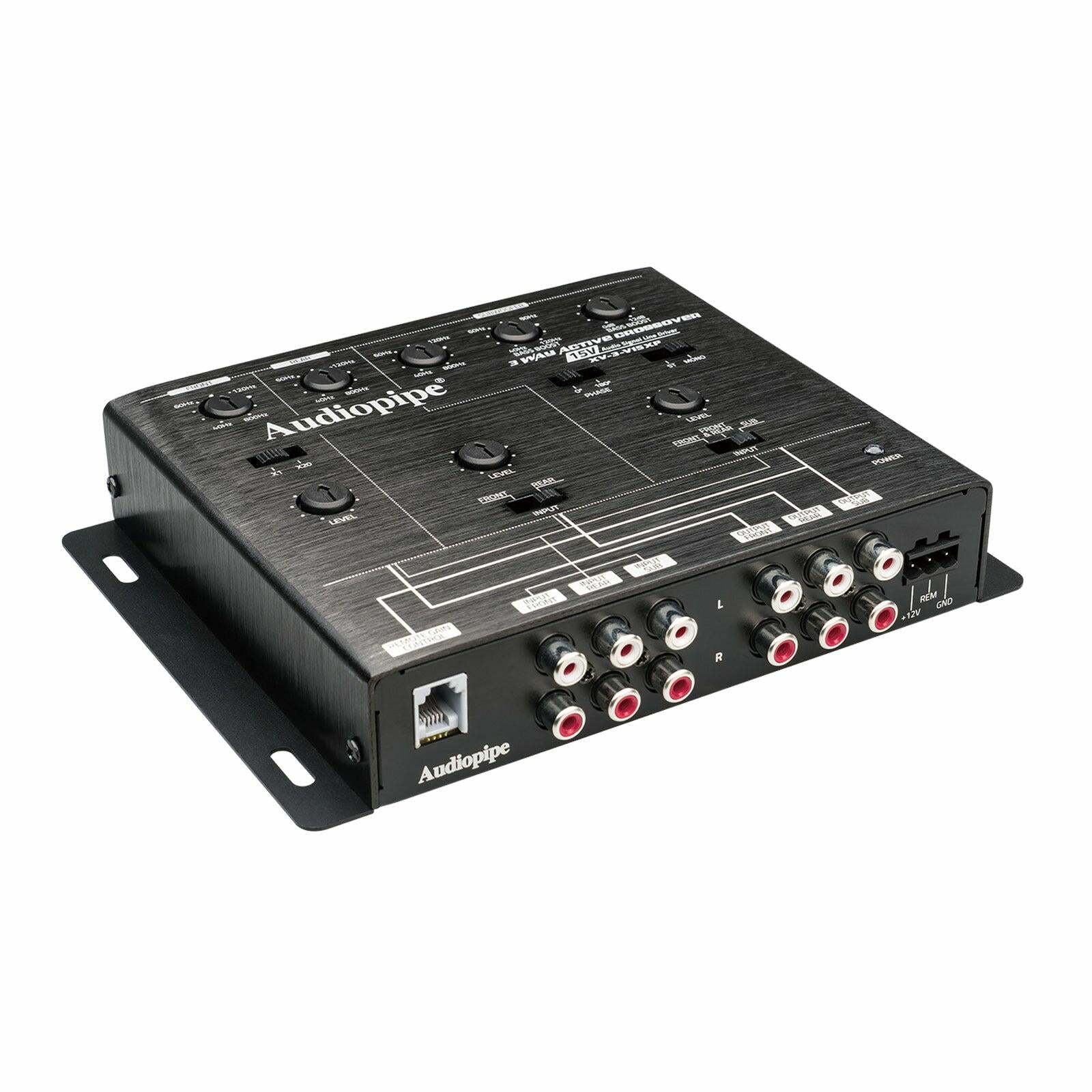 Audiopipe XV-3-V15XP 3-Way Active Crossover With Frequency Control (XV-3-V15XP) Audiopipe