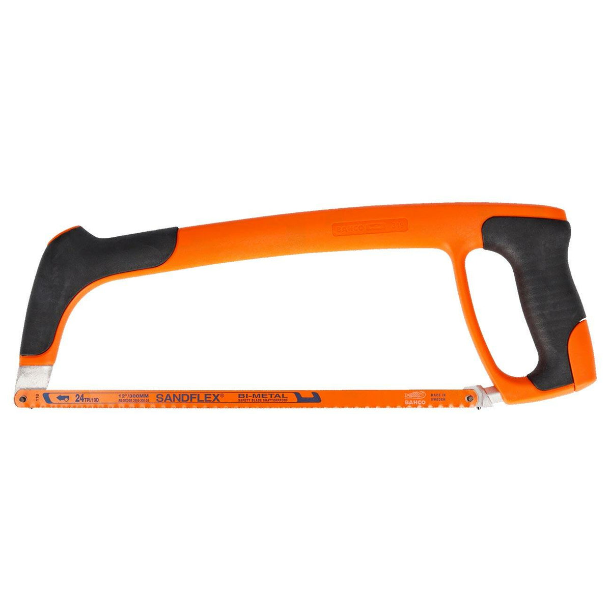 Bahco BAH319 Bahco 12" (300mm) Professional Hand Hacksaw Frames with Soft Grip Handle BAHCO
