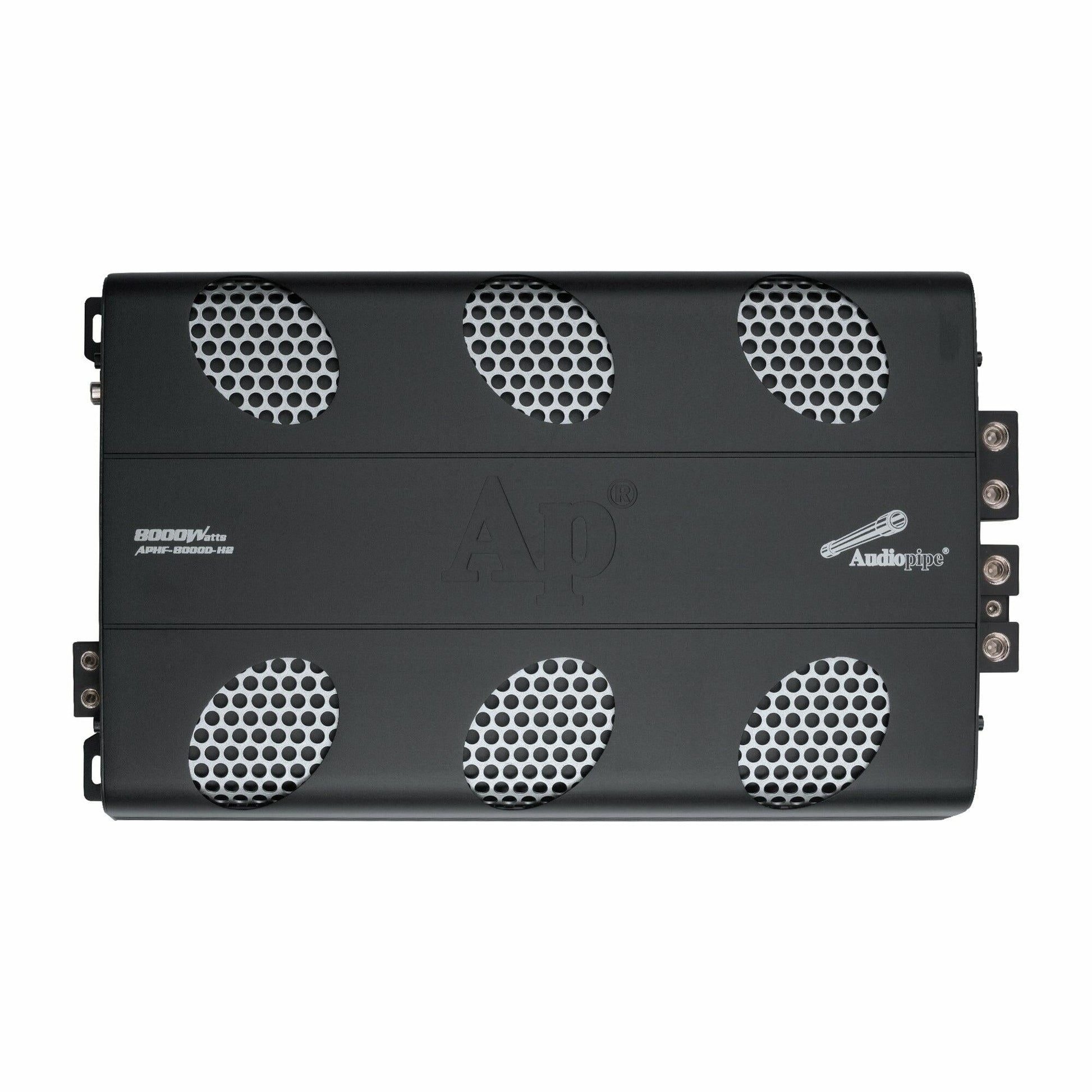 Audiopipe APHF-8000D-H2 8000 Watts Full Range Class D Mosfet Amplifier (APHF-8000D-H2) Audiopipe