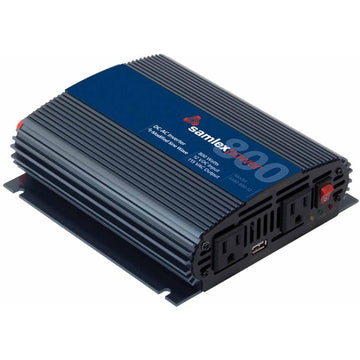 Samlex SAM80012 800 Watt Modified Sine Wave Inverter 12vdc In - 115vac Out With Two Outlets & Usb Port Samlex