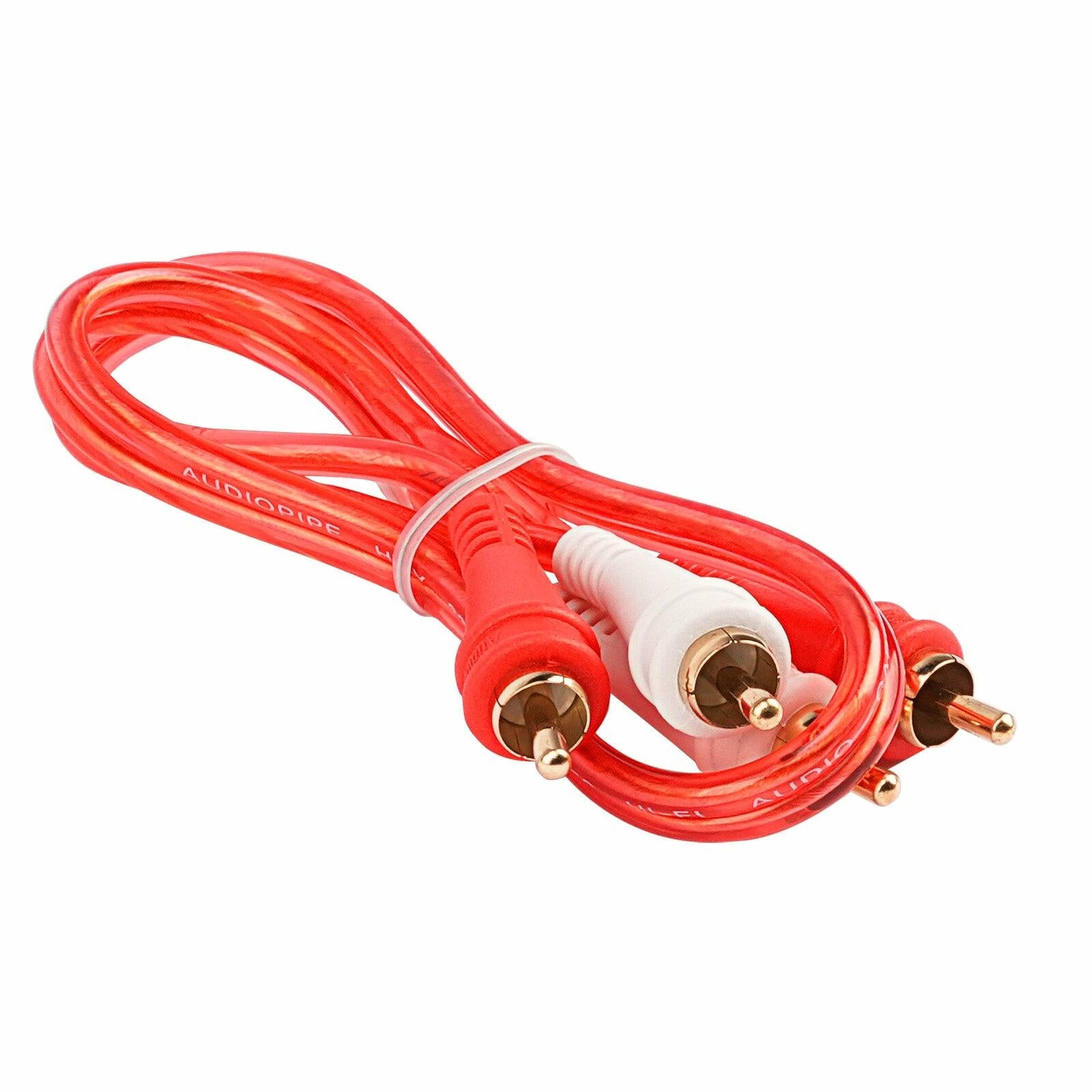 Audiopipe BMV-G-1.5 1.5FT Oxygen Free RCA Audio Cable (BMV-G-1.5), 10-Pack (10 Individual Cables) Audiopipe